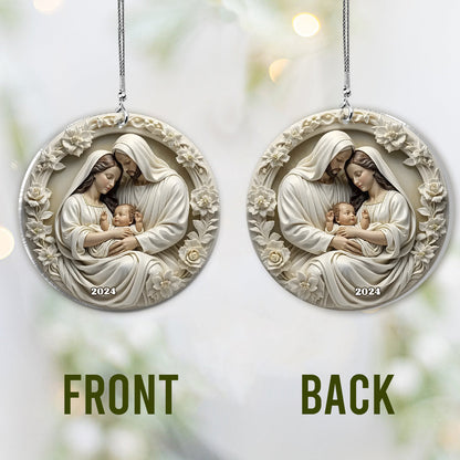 Pure White - Personalized Christian Car Ornament