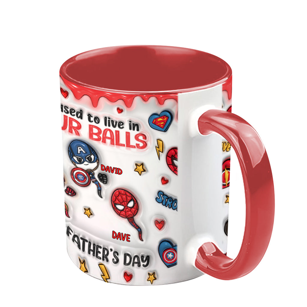 Happy Father's Day - Personalized Marvelous Universe Accent Mug