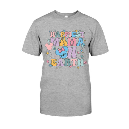Happiest Mom On Earth - Personalized Mouse T-shirt And Hoodie