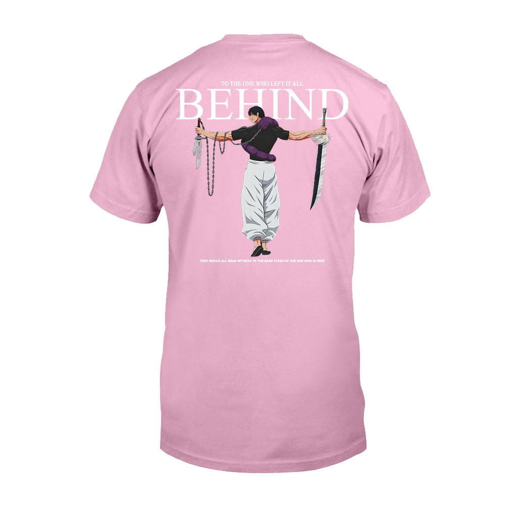Behind Jujutsu Kaisen T-shirt and Hoodie