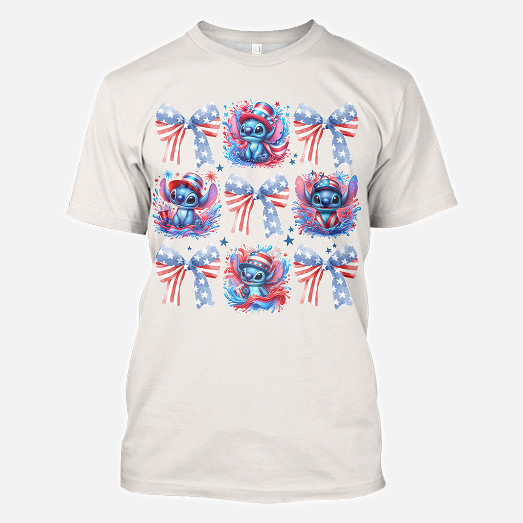 Land of Liberty Ohana - Personalized Ohana All Over Shirt