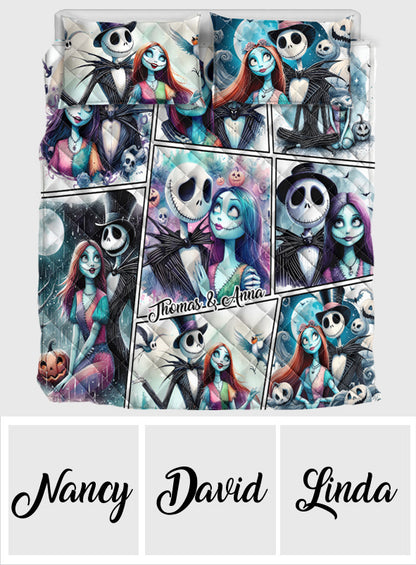 We're Simply Meant To Be - Personalized Nightmare Quilt Set