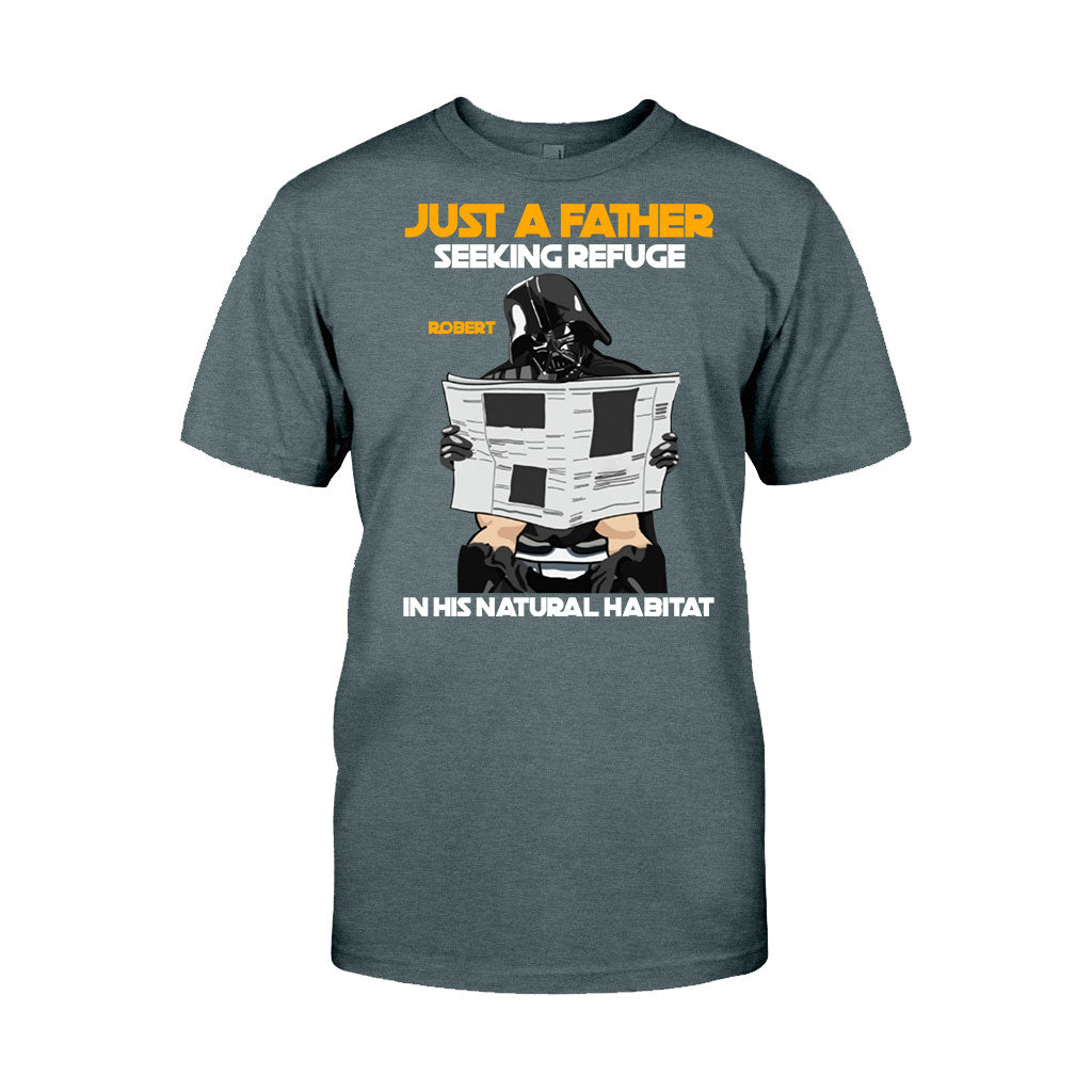 Just A Father Seeking Refuge In His Natural Habitat - Personalized The Force T-shirt And Hoodie