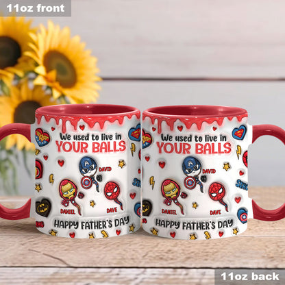 Happy Father's Day - Personalized Marvelous Universe Accent Mug