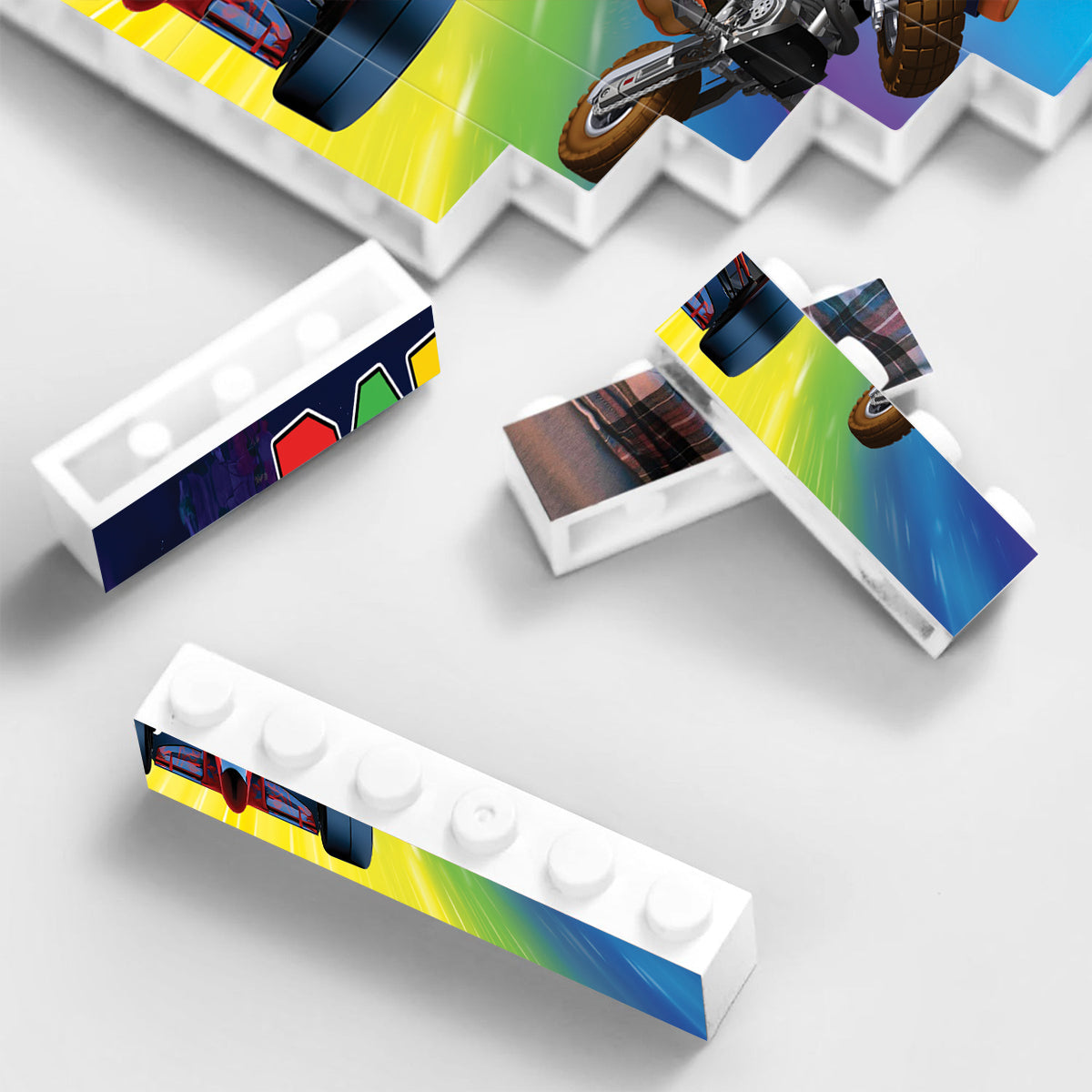 Daddio's Racing Team - Personalized Super Plumber One-sided Horizontal Rectangle Building Brick Blocks