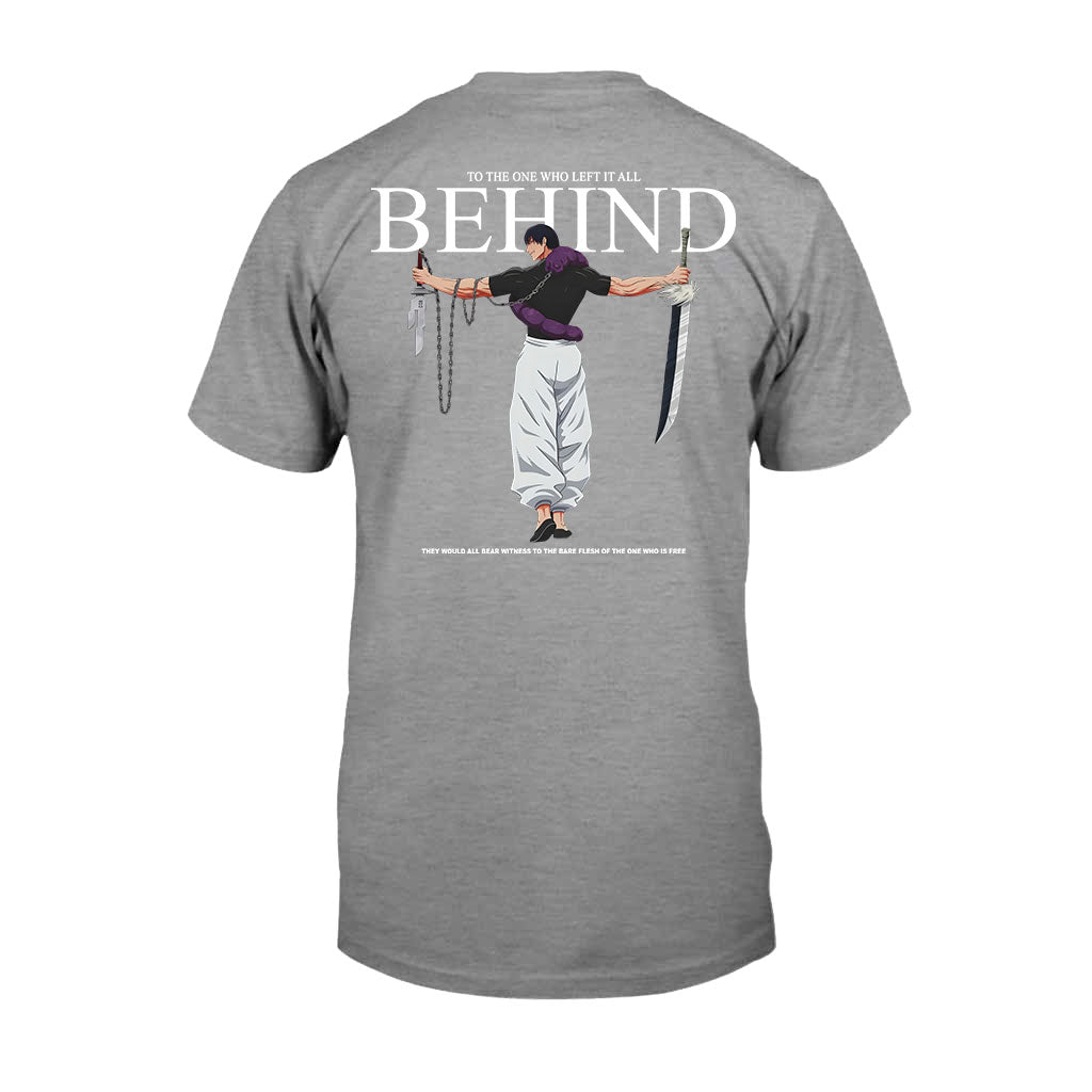 Behind Jujutsu Kaisen T-shirt and Hoodie