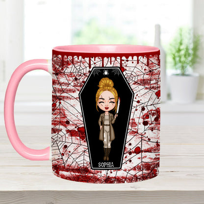 Move Over Hot Girl Summer It's The Spooky Bitch Season - Personalized Accent Mug
