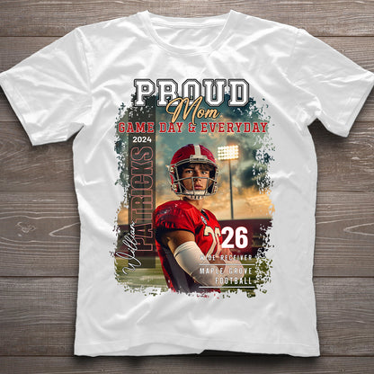 Pround Mom/ Dad/... Game Day & Everyday - Personalized Football T-shirt And Hoodie