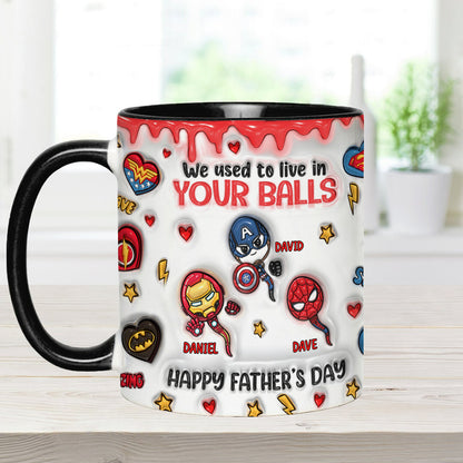 Happy Father's Day - Personalized Marvelous Universe Accent Mug