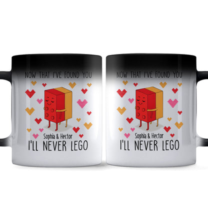 Hug Me And Never Let Go - Personalized Couple Mug
