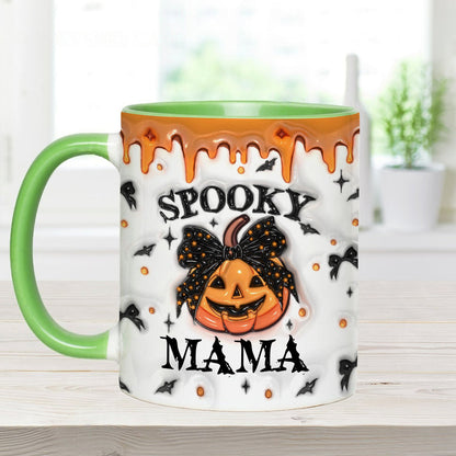 Spooky Mama Grandma Nana - Gift for mom - Personalized Accent Mug