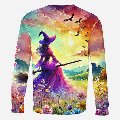 Beautiful Witch - Personalized Witch All Over Shirt