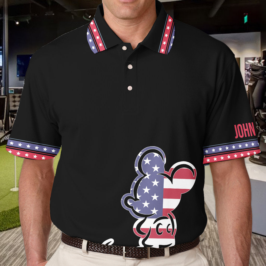 Happy 4th Of July Mouse - Personalized Independence Day/ 4th of July Polo Shirt