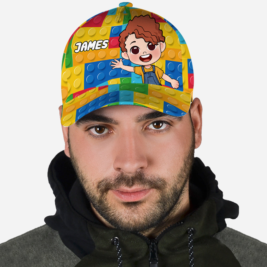 Colorful Puzzle Pieces - Personalized Kid Classic Cap