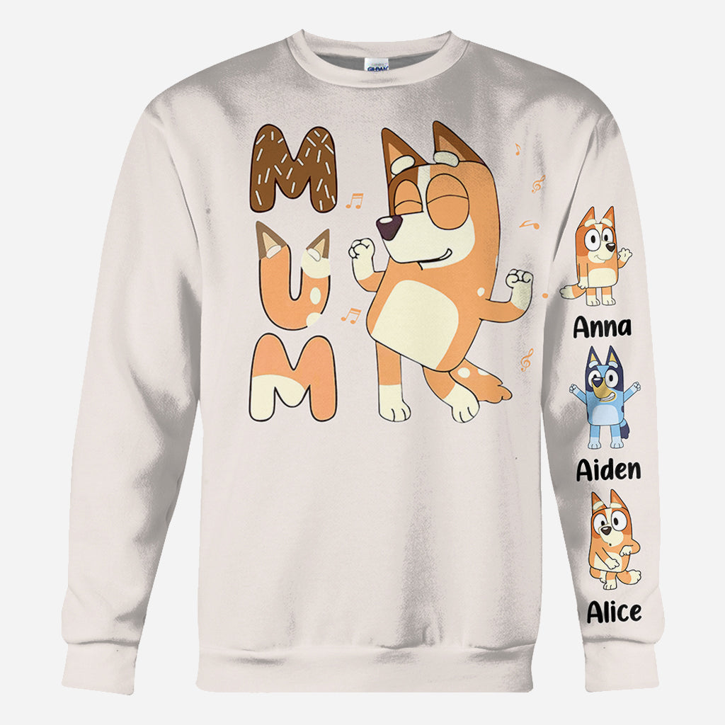 Cool Mum Dad Aunt Uncle Nana Grandpa Custom Title And Kids - Personalized All Over Shirt