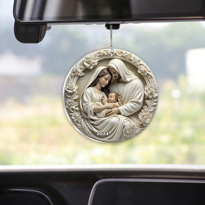 Pure White - Personalized Christian Car Ornament