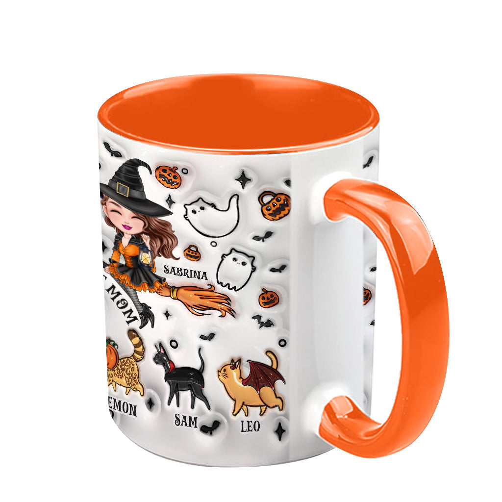 Cat Mom - Personalized Cat Accent Mug