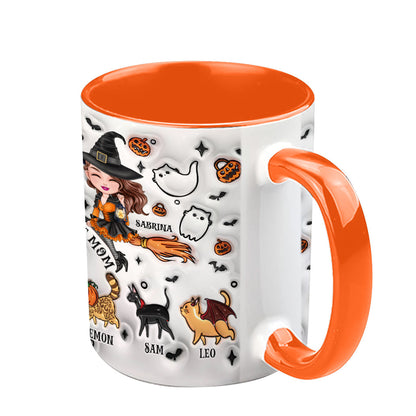 Cat Mom - Personalized Cat Accent Mug