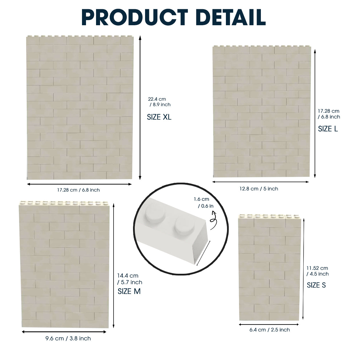 The Dadalorian - Personalized The Force One-sided Vertical Rectangle Building Brick Blocks