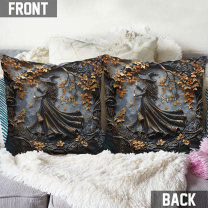 Beautiful Witch - Personalized Witch Throw Pillow