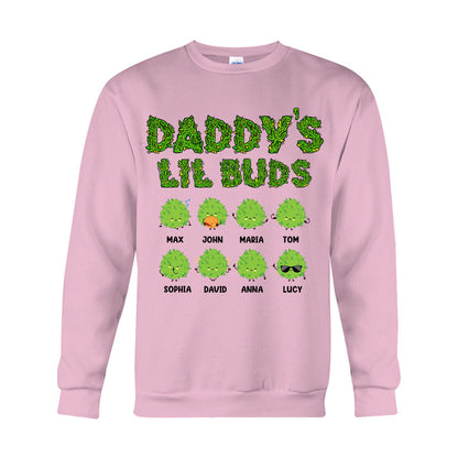 Daddy's Lil Buds - Personalized Weed T-shirt And Hoodie