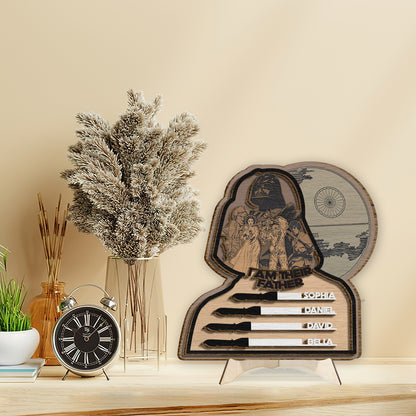 I Am Their Father - Personalized Father 2 Layered Wood Sign / Wood Plaque