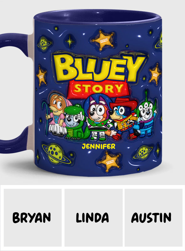 Bluey Story - Personalized Accent Mug