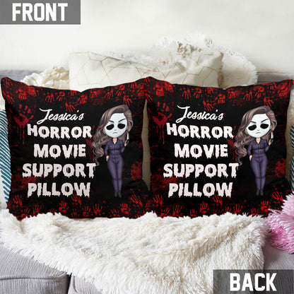 Horror Movie Support Pillow - Personalized Throw Pillow