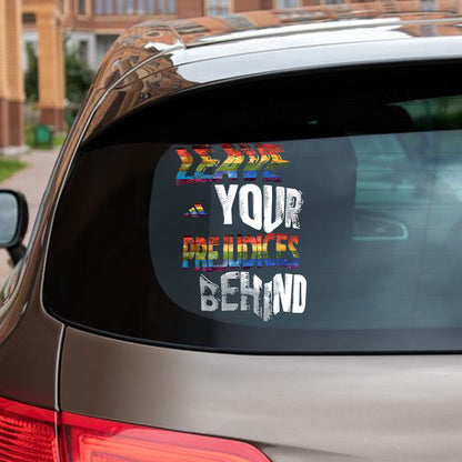 Leave It Behind - Personalized LGBT Support Decal Full