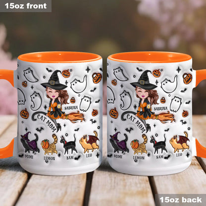 Cat Mom - Personalized Cat Accent Mug