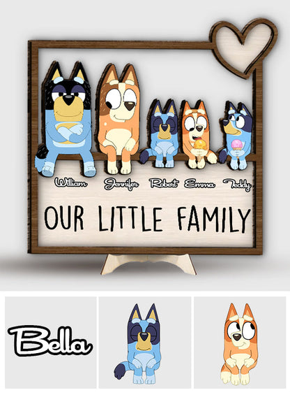 Family Forever - Personalized 2 Layered Wood Sign / Wood Plaque