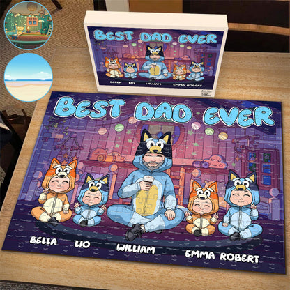 Cool Dad - Personalized Father Jigsaw Puzzle