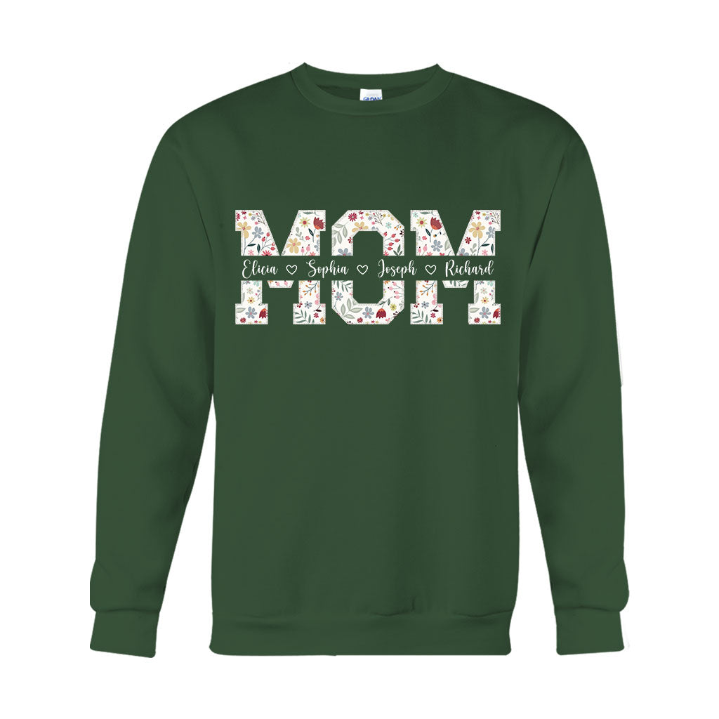 Flower Mom - Personalized Mother T-shirt And Hoodie