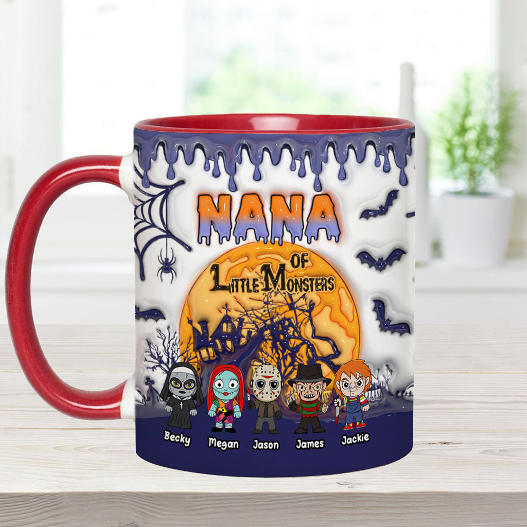 Grandma of Little Monsters - Personalized Mother Accent Mug