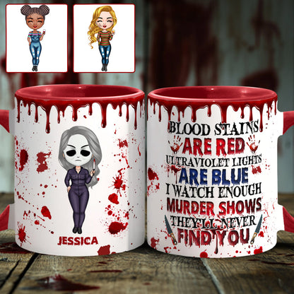 True Crime Mug - Personalized Accent Mug