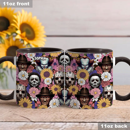 Any Name Horror Movie - Personalized Accent Mug
