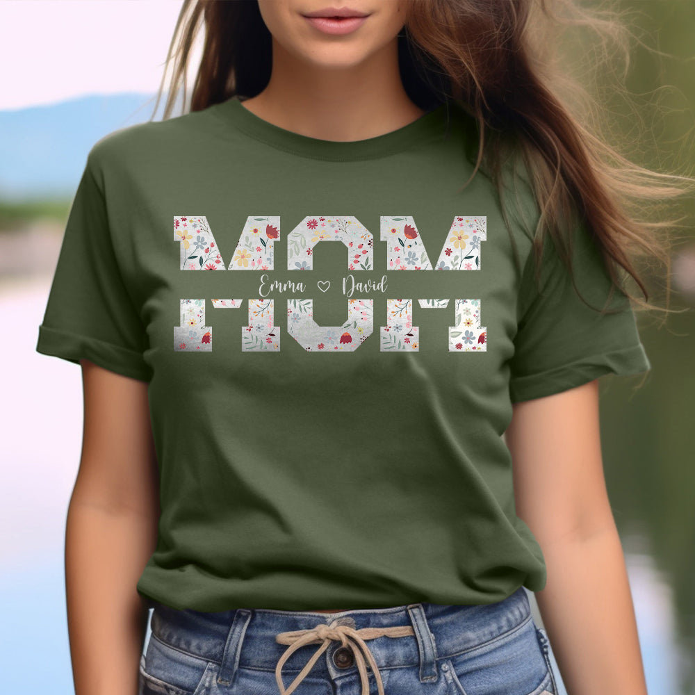 Flower Mom - Personalized Mother T-shirt And Hoodie