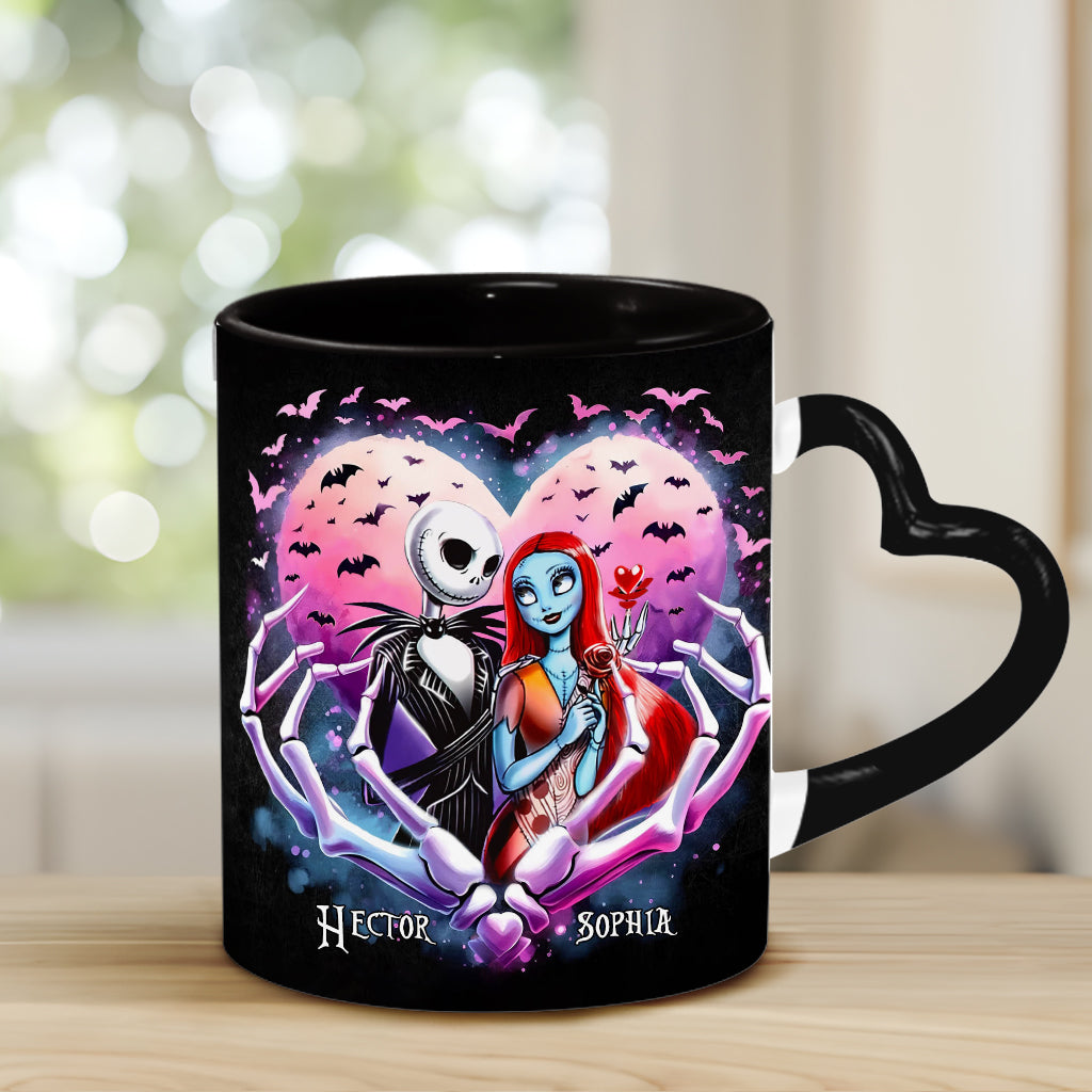 Simply Meant To Be - Personalized Nightmare Heart Handle Mug