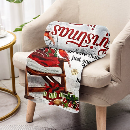 Christmas In Heaven - Personalized Memorial Blanket