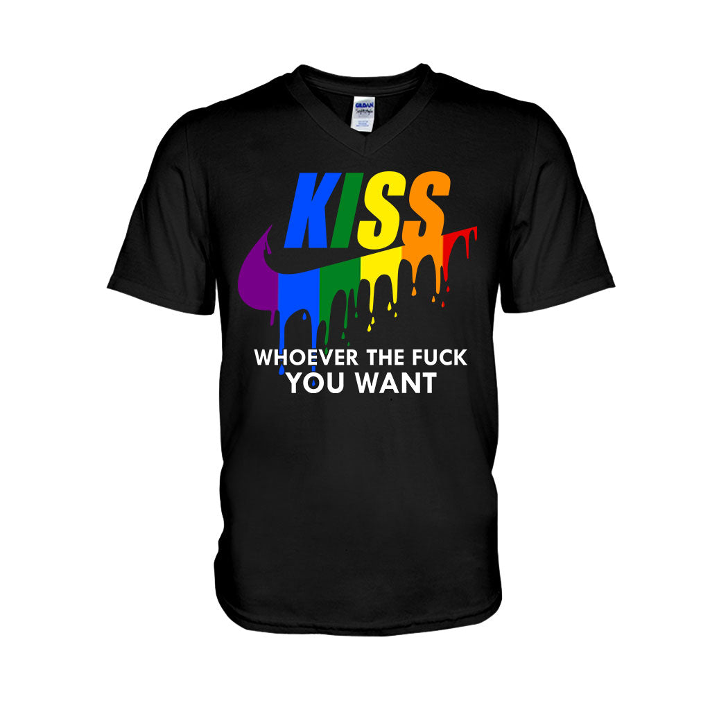 Kiss Whoever You Want - LGBT Support T-shirt And Hoodie