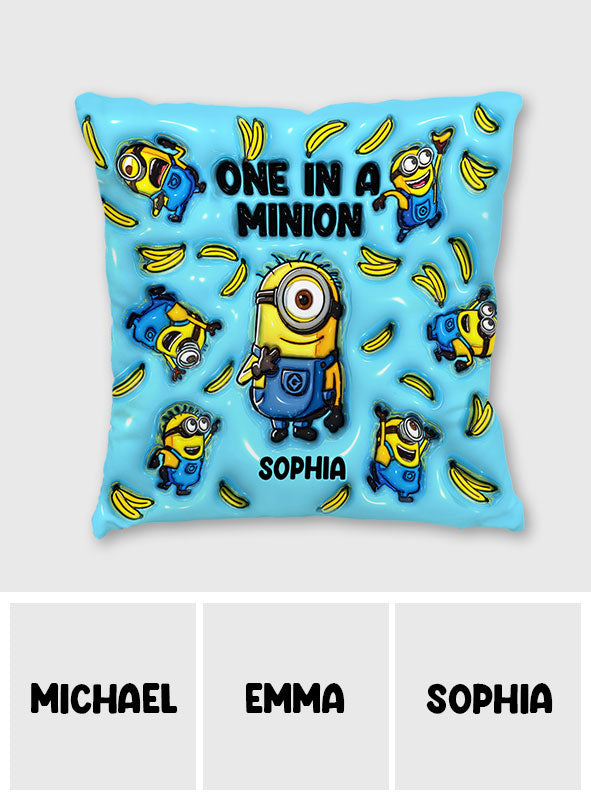 One In The Minion - Personalized Throw Pillow