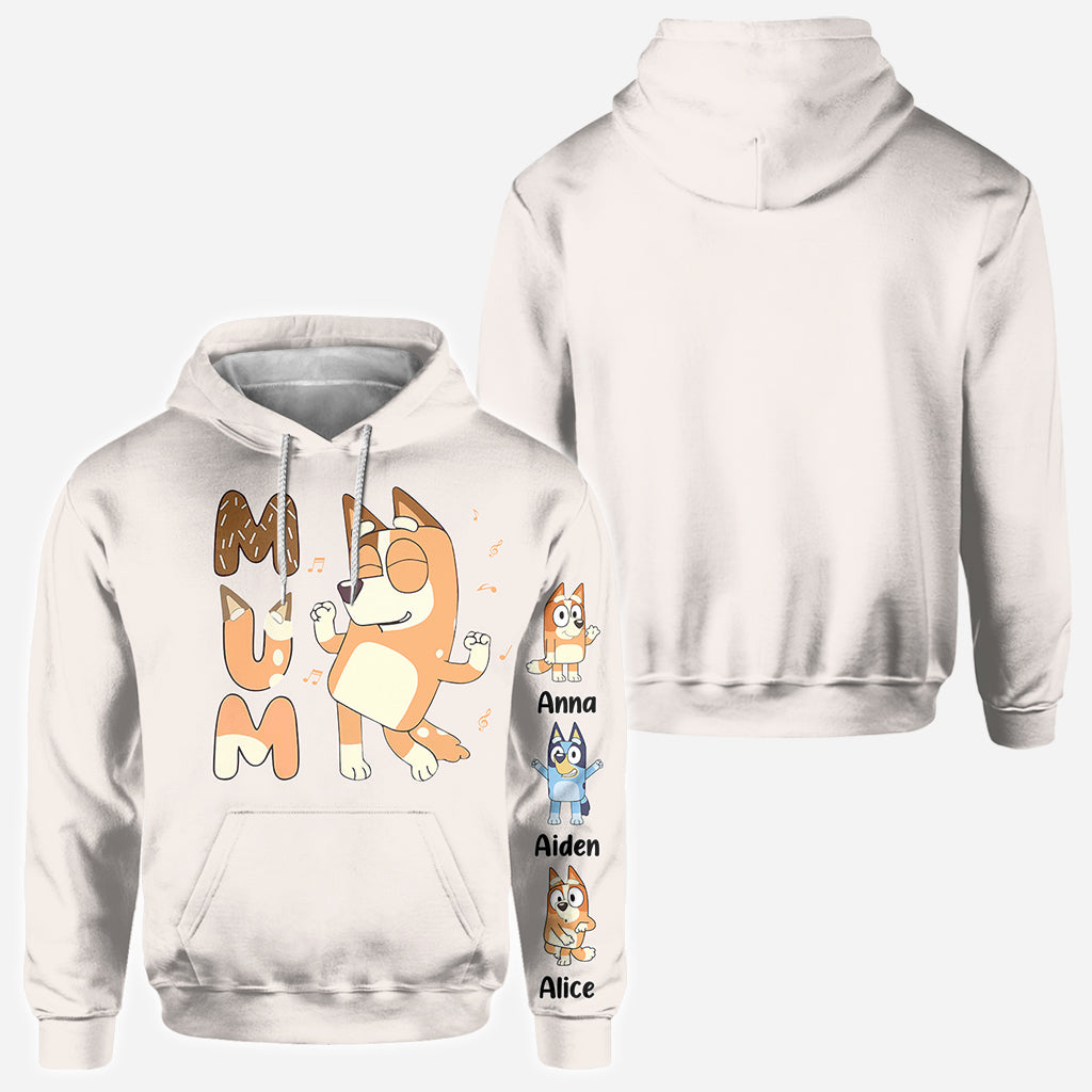 Cool Mum Dad Aunt Uncle Nana Grandpa Custom Title And Kids - Personalized All Over Shirt