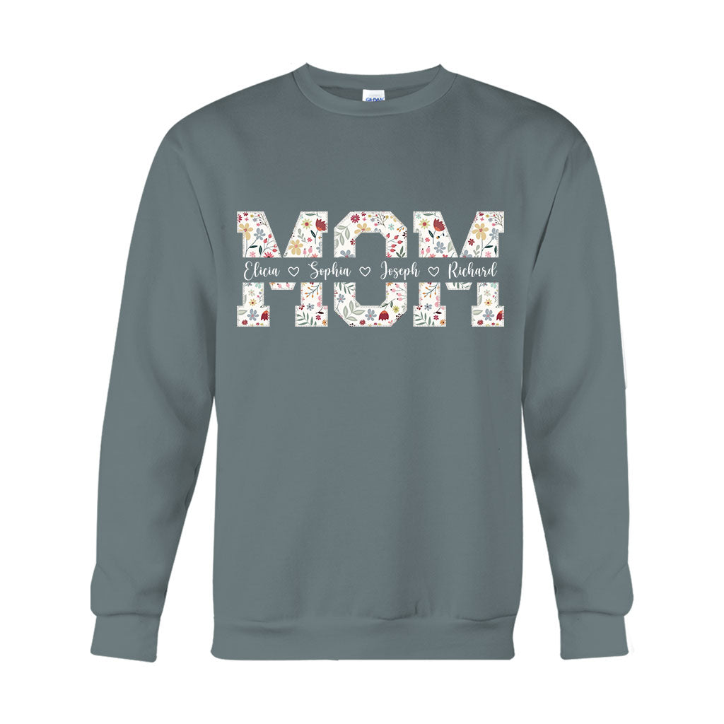 Flower Mom - Personalized Mother T-shirt And Hoodie