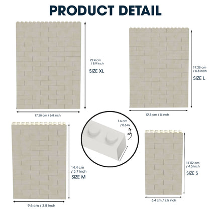 Building A Life Together - Personalized Couple Vertical Rectangle Building Brick Blocks Printed On Both Sides