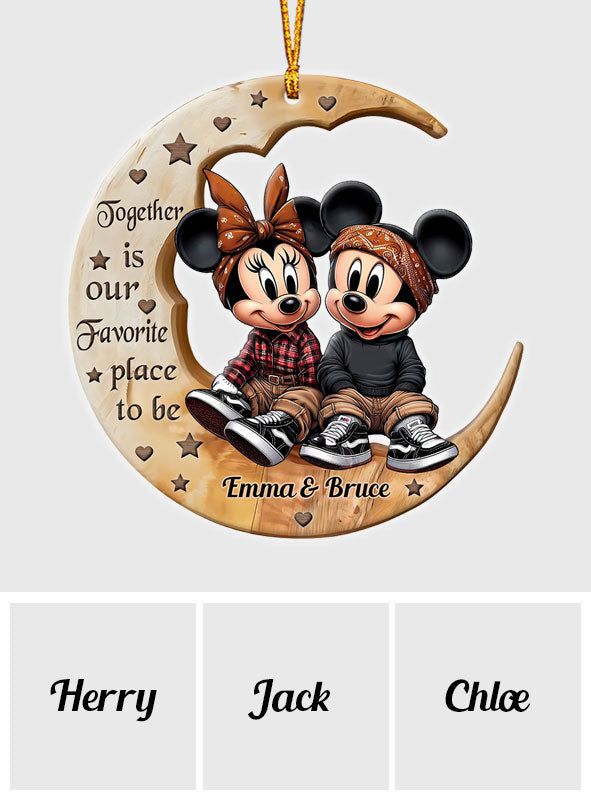I Love You To The Moon - Personalized Mouse Ornament