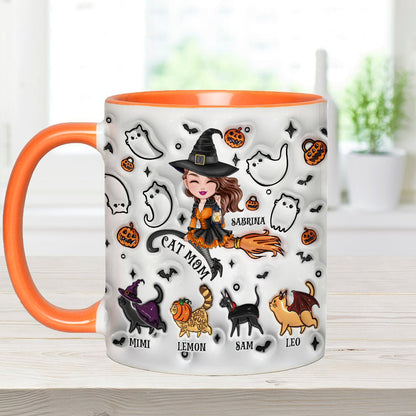 Cat Mom - Personalized Cat Accent Mug