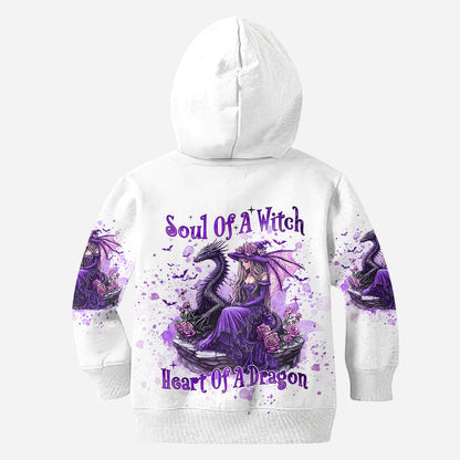 Soul Of A Witch Heart Of A Dragon - Personalized Witch All Over Shirt