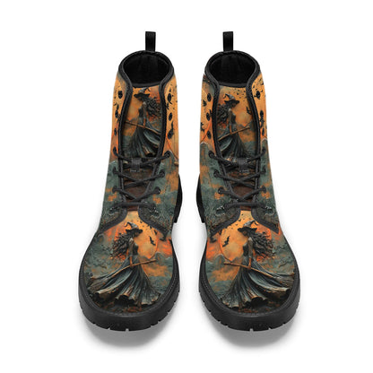 Beautiful Witch - Personalized Witch Leather Boots
