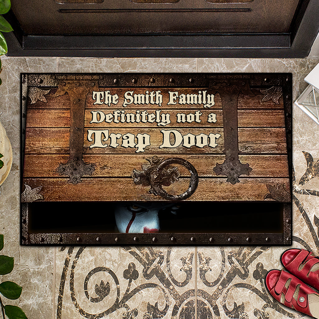 Not A Trap Door - Personalized Doormat