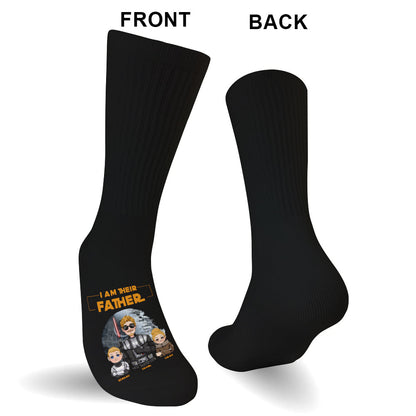 I Am Their Father - Personalized The Force Socks